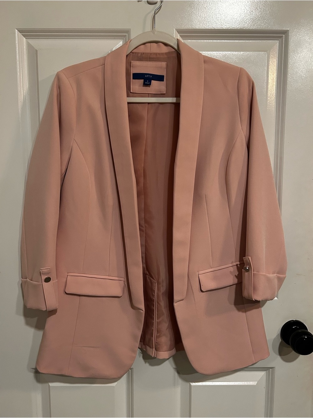 Apt. 9 Women's Dusty Blush Open-Front Blazer